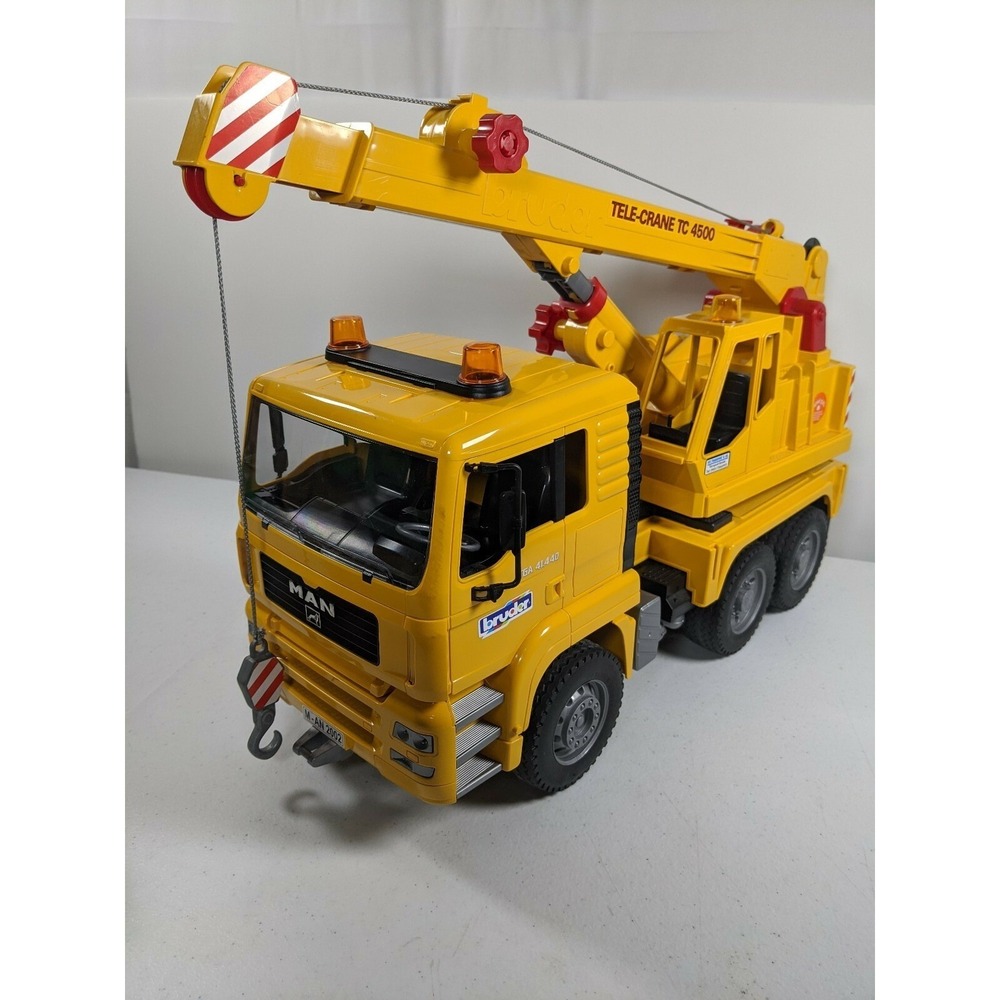 Bruder MAN TGA 41.440 Tele-Crane TC-4500 Construction Toy Truck Germany - Picture 2 of 11